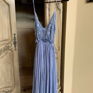 Fashion Nova Ancient Rome Dress in Blue Size S